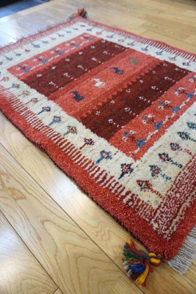 画像2: ギャッベ/玄関マット大91×65cm