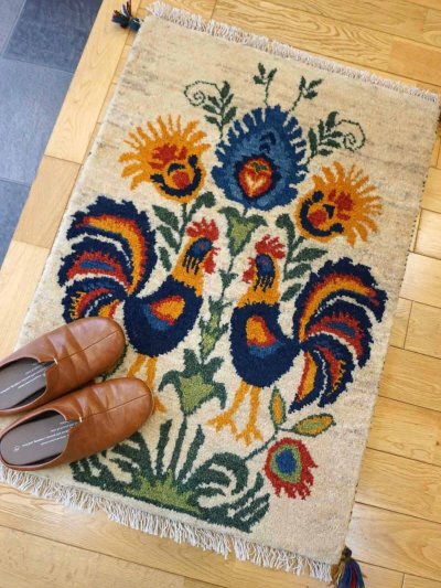 画像1: ギャッベ/玄関マット大87×62cm