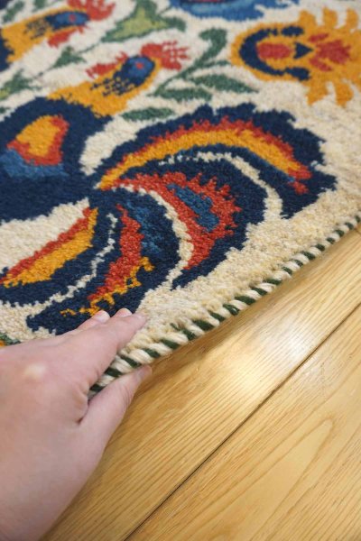 画像7: ギャッベ/玄関マット大87×62cm