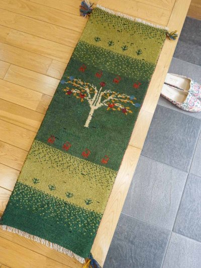 画像1: ギャッベ細長サイズ109×40cm