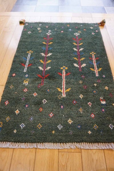 画像2: ギャッベ/玄関マット大88×60cm