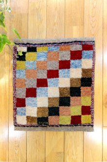 おすすめPoint！2: カシュクリ/座布団サイズ・四角44×39cm(フリンジなし)