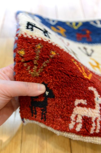 画像4: カシュクリ/座布団サイズ・四角38×35cm(フリンジなし)