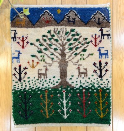 画像1: カシュクリ/座布団サイズ・四角43×36cm(フリンジなし)