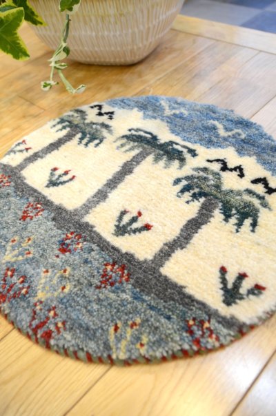 画像2: カシュクリ/座布団サイズ・丸38×38cm