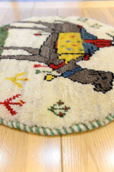 画像3: カシュクリ/座布団サイズ・丸38×38cm