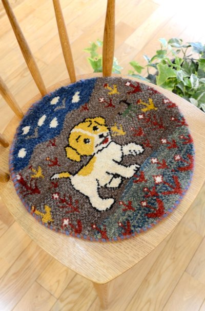 画像5: カシュクリ/座布団サイズ・丸38×38cm