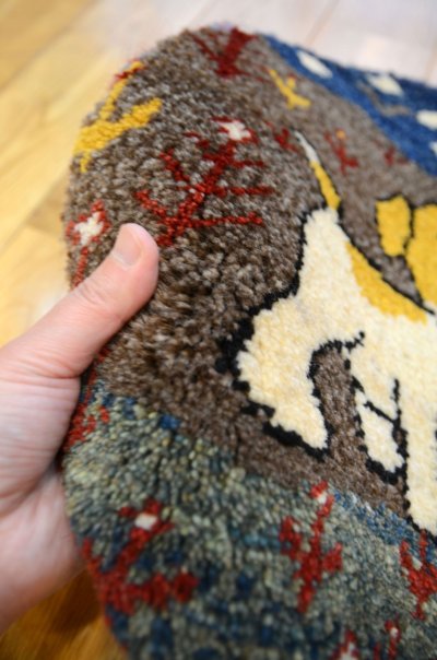 画像4: カシュクリ/座布団サイズ・丸38×38cm