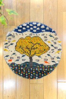 おすすめPoint！1: カシュクリ/座布団サイズ・丸38×38cm