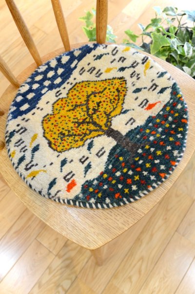 画像5: カシュクリ/座布団サイズ・丸38×38cm