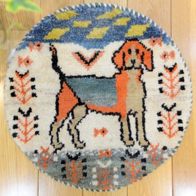 画像1: カシュクリ/座布団サイズ・丸38×38cm