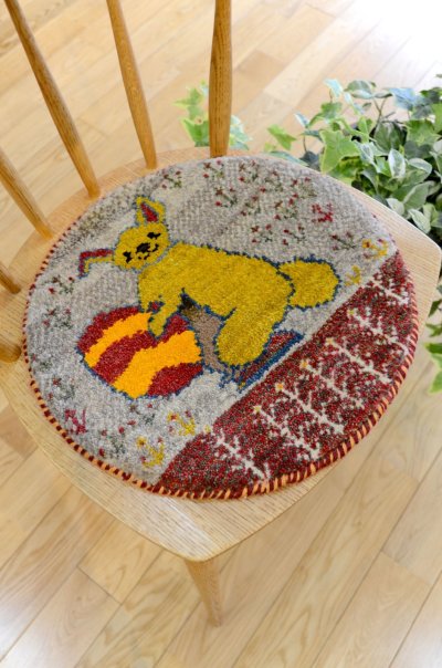 画像5: カシュクリ/座布団サイズ・丸39×40cm