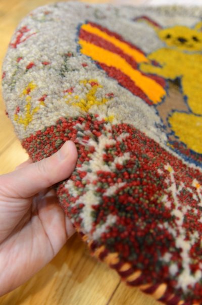 画像4: カシュクリ/座布団サイズ・丸39×40cm