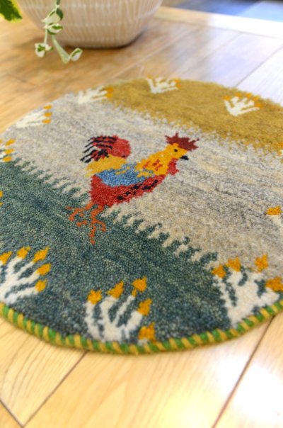 画像2: カシュクリ/座布団サイズ・丸39×38cm