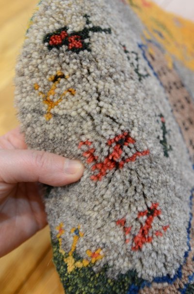 画像4: カシュクリ/座布団サイズ・丸38×37cm