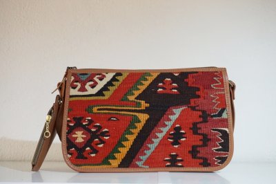 画像1:  オールドキリムショルダーバッグ 通常価格¥30,000 