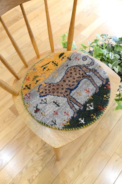 画像5: カシュクリ/座布団サイズ・丸38×37cm