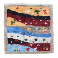 画像1: カシュクリ/座布団サイズ・四角39×38cm(フリンジなし) (1)
