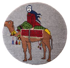 画像1: カシュクリ/座布団サイズ大・丸58×60cm (1)