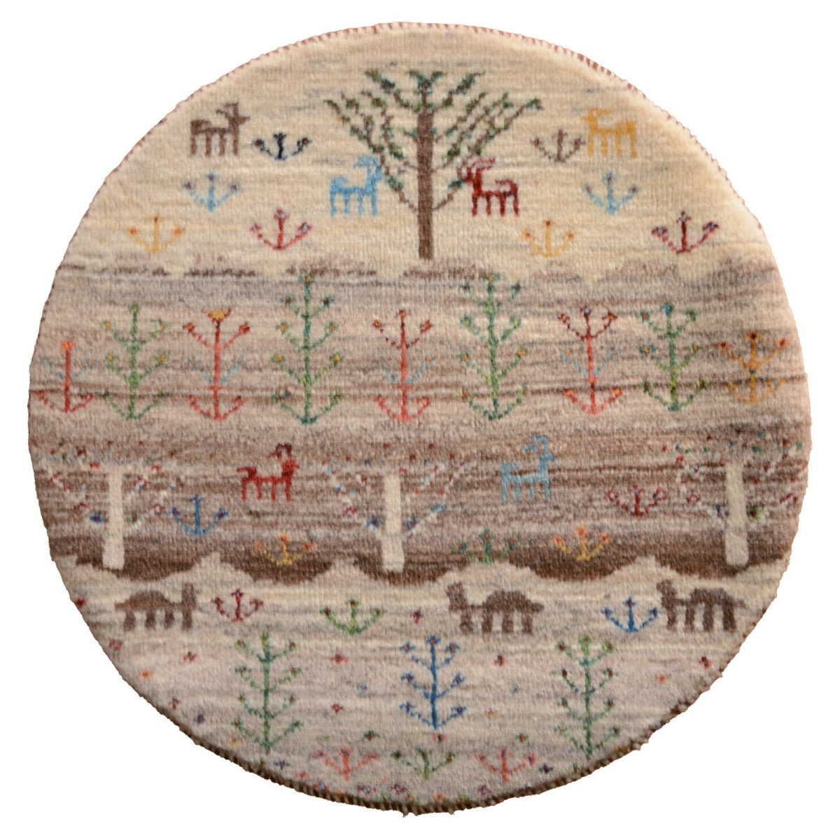 画像1: カシュクリ/座布団サイズ大・丸60×60cm (1)