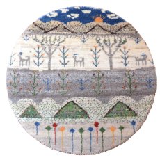 画像1: カシュクリ/座布団サイズ大・丸60×60cm (1)