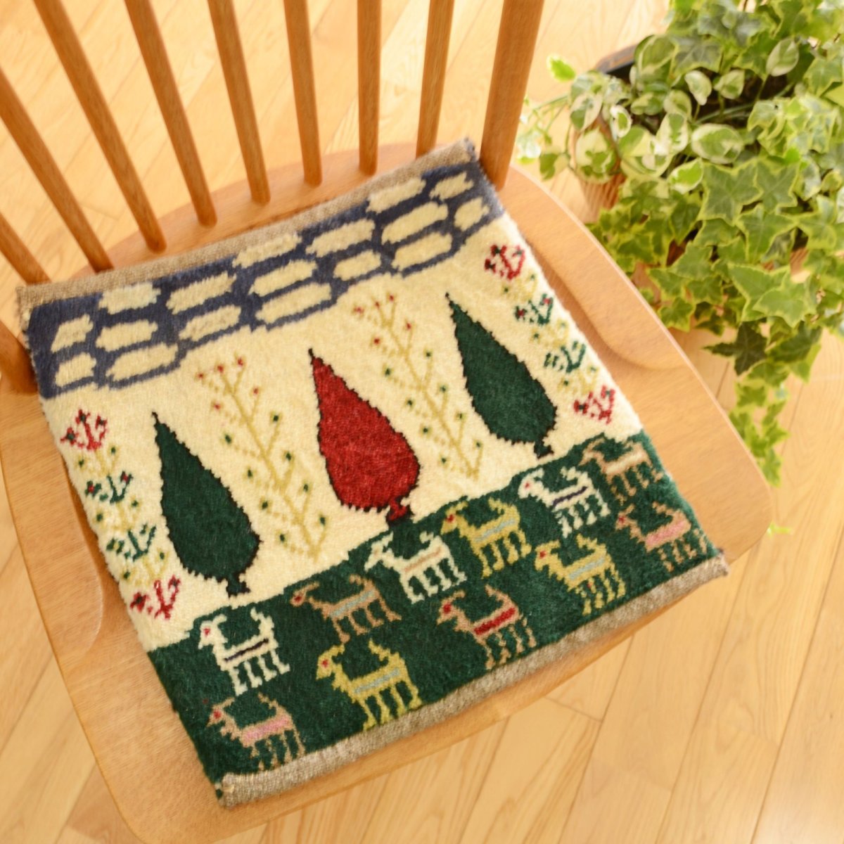 画像7: カシュクリ/座布団サイズ・四角38×38cm(フリンジなし) (7)