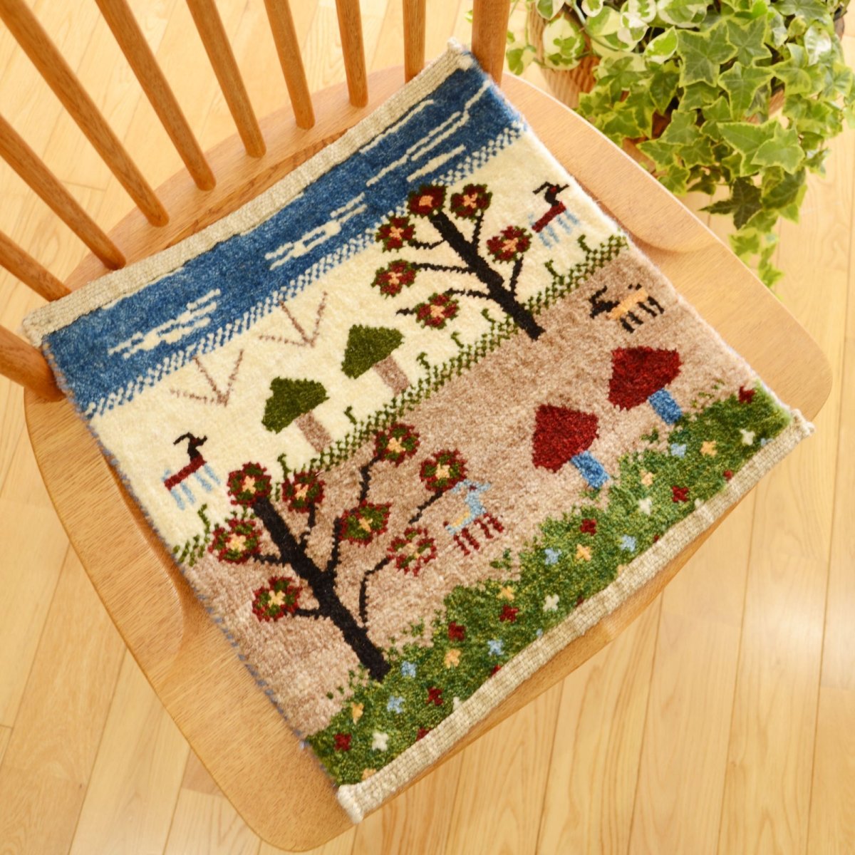画像7: カシュクリ/座布団サイズ・四角38×38cm(フリンジなし) (7)
