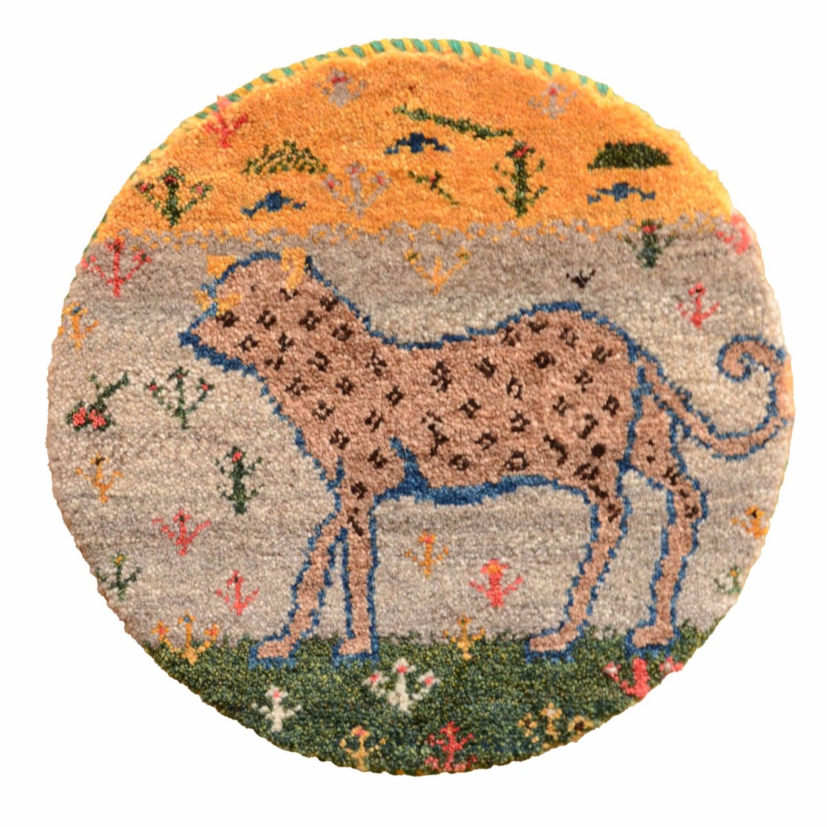 画像1: カシュクリ/座布団サイズ・丸38×37cm (1)