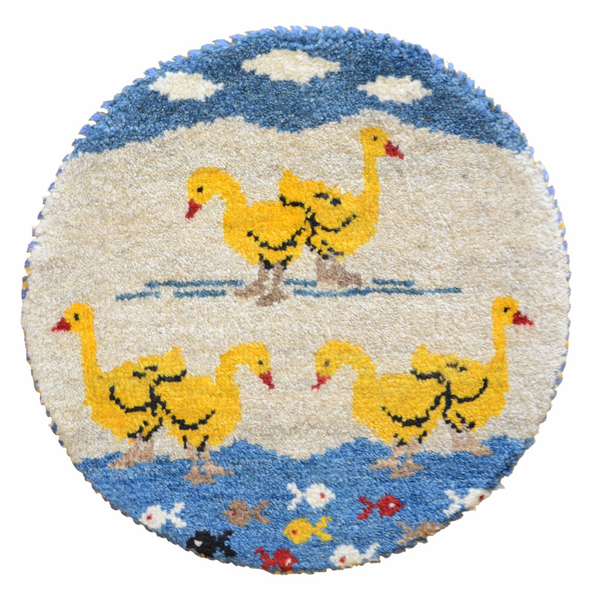 画像1: カシュクリ/座布団サイズ・丸38×38cm (1)