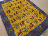 [up]　ギャッベ玄関マット中　約70×50cm