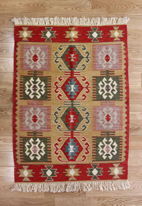 画像2: コンヤキリム【玄関マットサイズ】  92×65 (2)