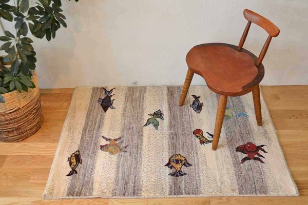 画像1: カシュクリ/大きめの玄関マットサイズ129×88cm (1)