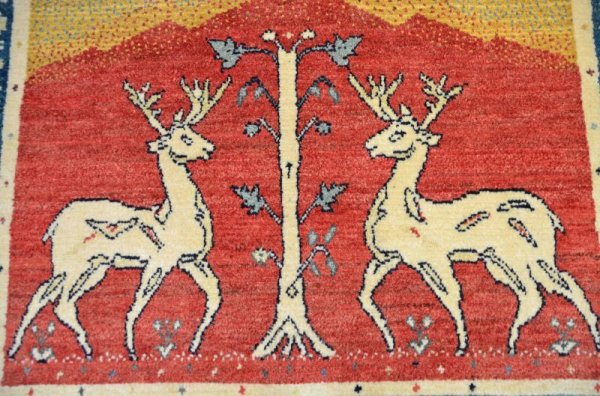 画像4: オールドギャッベ （鹿）176×101cm (4)