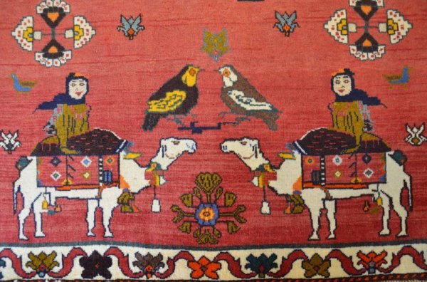 画像5: オールドギャッベ（ライオン・ラクダ）156×113cm (5)