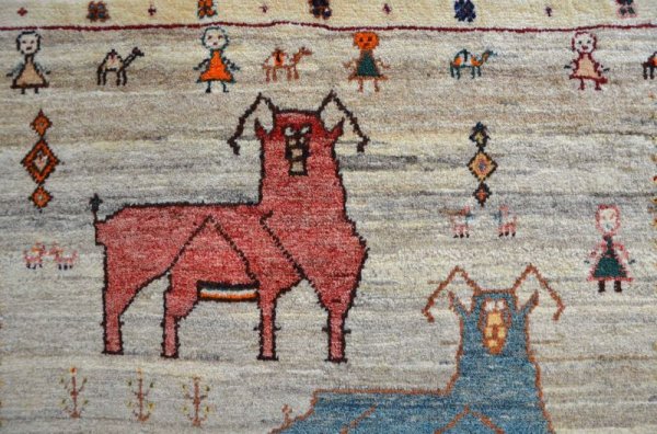 画像4: オールドギャッベ（羊・ヤギ）154×103cm (4)