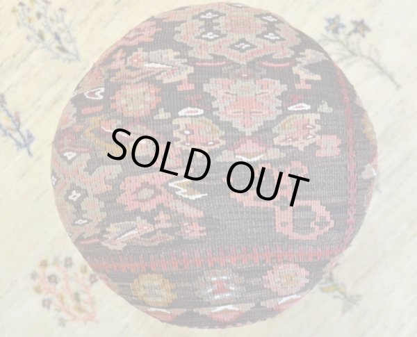 画像5: オールドキリムオットマン/丸 (5)