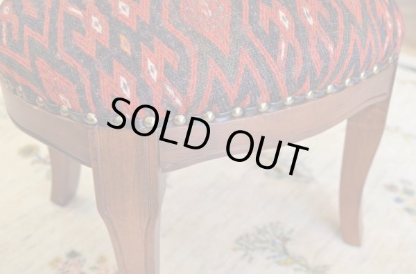 画像3: オールドキリムオットマン/楕円 (3)