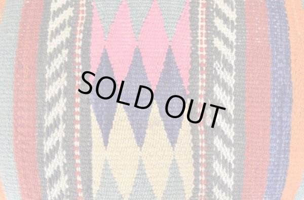 画像6: オールドキリムオットマン/楕円 (6)