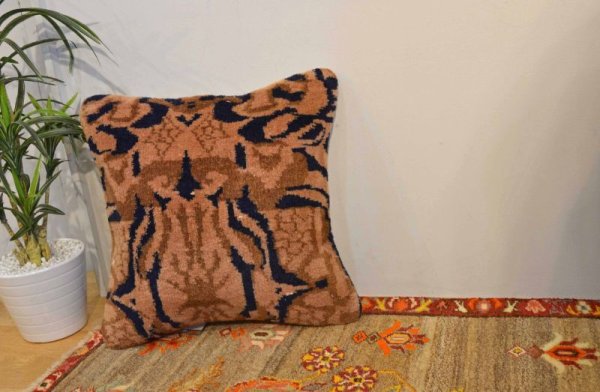 画像7: アンティーク絨毯クッションカバー 40×40cm  (7)