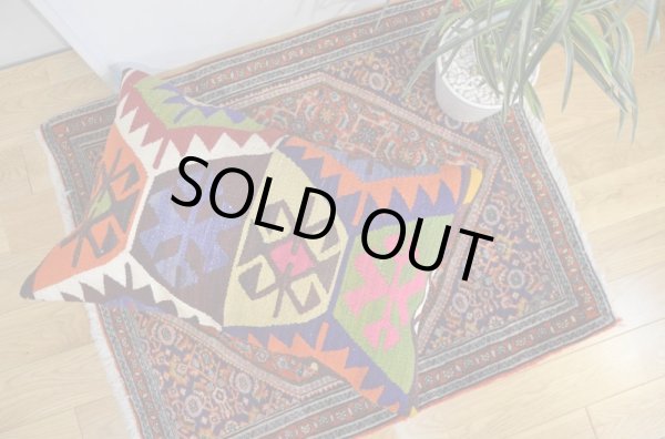 画像5: キリムクッションカバー 60×40cm (中材付き) (5)