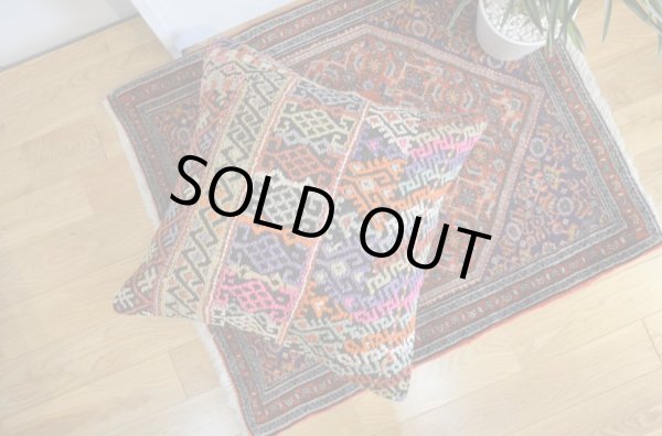 画像1: キリムクッションカバー 50×50cm (中材付き) (1)