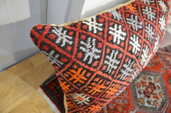 画像4: キリムクッションカバー 60×40cm (中材付き) (4)