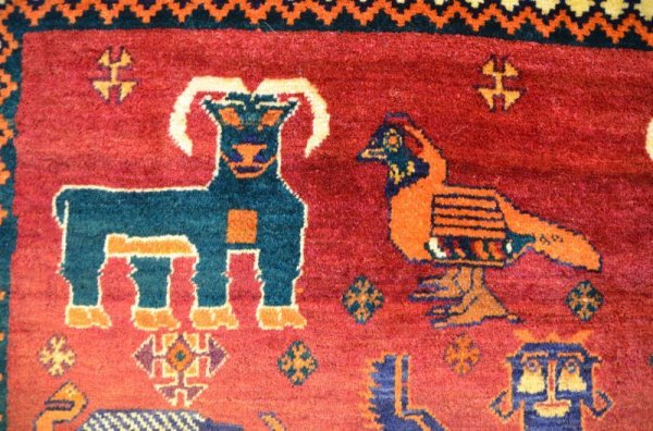 画像5: オールドギャッベ (ライオン)192×110cm (5)