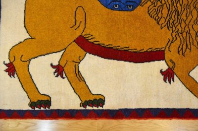 画像2: オールドギャッベ （ライオン）140×100cm