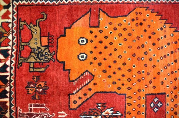 画像4: オールドギャッベ （ライオン）174×106cm (4)