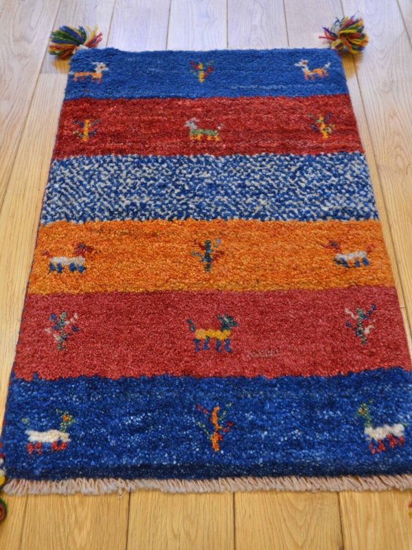 画像2: ギャッベ/玄関マット小56×39cm (2)