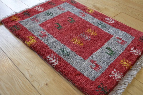 画像4: ギャッベ/玄関マット小60×42cm (4)