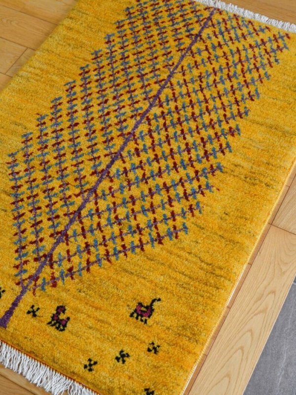 画像1: ギャッベ/玄関マット大88×61cm (1)
