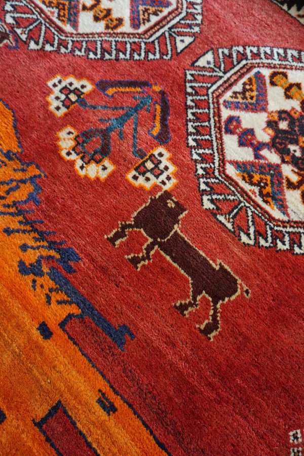 画像4: オールドギャッベ(ライオン)208×130cm (4)