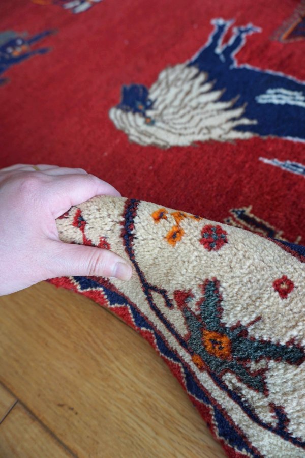 画像10: オールドギャッベ(ライオン)217×140cm (10)